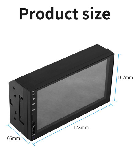 Double Din Car Stereo 7 Inch With Carplay Android Auto