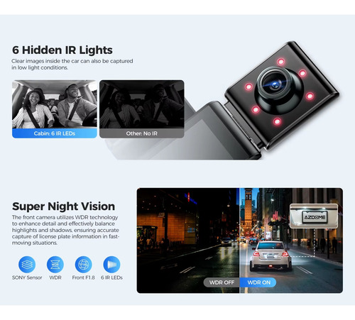Câmera Veicular 4k M550 Pro Gps Wifi Dashcam App Uber 99