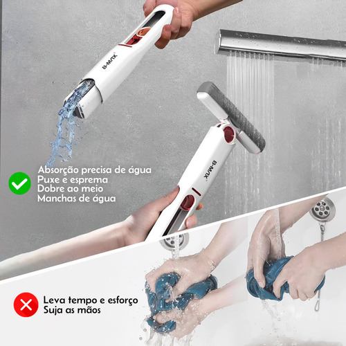 Mini Mop Para Janelas Esfregão Portátil ++ 2 Panos