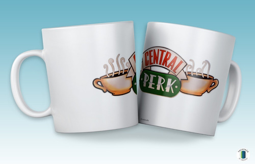 Taza Friends Diseño Central Perk. Cerámica Importada