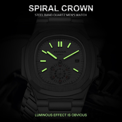Relojes De Pulsera Masculinos De Acero Inoxidable Calendar L