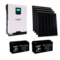 Comprar Kit Inversor Solar Powest 3kva + 4 Paneles + 2 Baterías Gel
