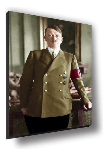 Cuadro Canvas Bastidor Fotografía Color Adolfo Hitler 100x65