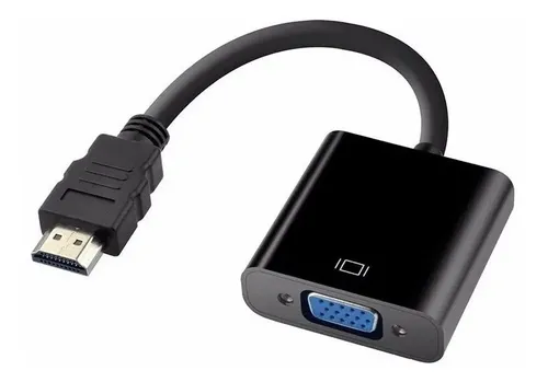 Cabo Adaptador Hdmi Para Vga E Tv Pc Xbox360 Notebook Projetor Audio E Video Dr Hank