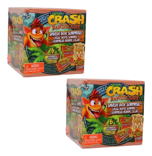 Crash Bandicoot Smash 2 Cajas Sorpresa Figura De Accion