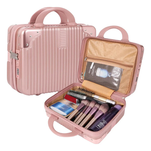Maleta De Mano Multiusos, Compacta Y Práctica Varios Colores Rosa Lisa