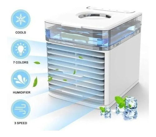 Mini Ar Condicionado Ventilador Refrigeração Água Regulável