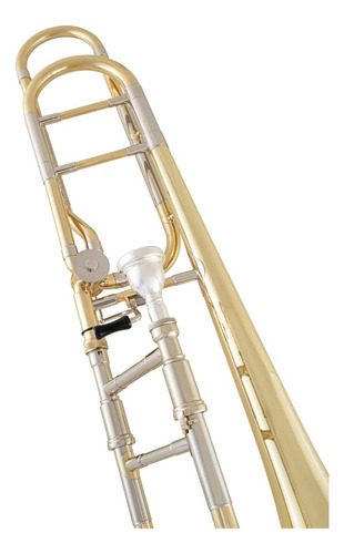 Trombón Bach Trombón Tenor De Vara Con Transpositor En Fa Color Laqueado