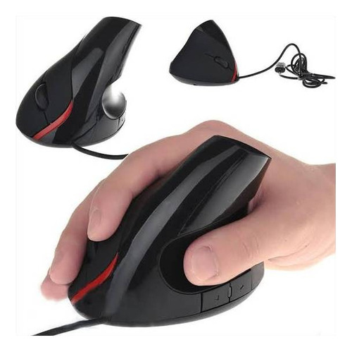 Mouse Vertical Ergonómico Óptico Alámbrico Usb Pc Laptop Cel