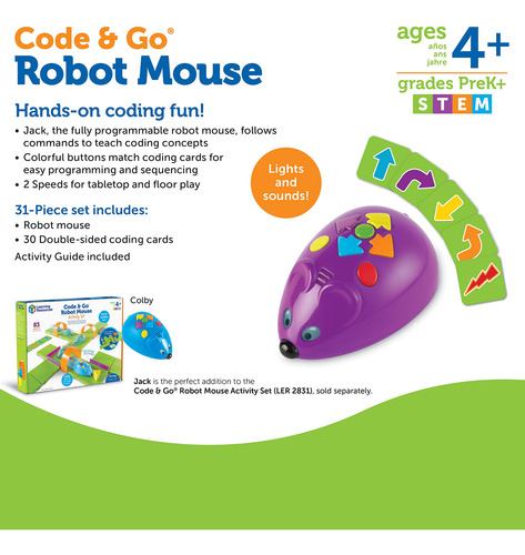 Coding Stem Toy | Recursos De Aprendizagem | Code & Go Robot