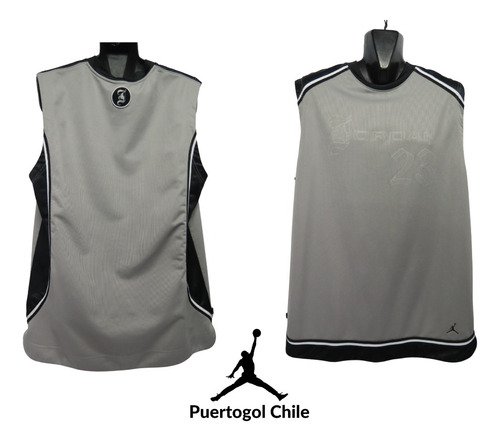 Camiseta Basquetbol Marca Jordan Talla L Color Gris