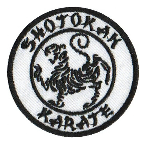 Patch Bordado Shotokan Karate Com Fecho De Contato