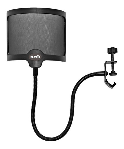 Soporte Para Micrófono Brazo + Filtro Antipop Redondo Elefir