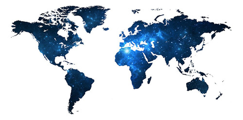Calcomanía De Pared Con Mapa Del Mundo/pegatinas De Pared