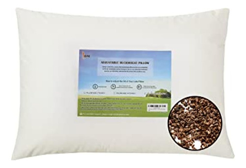 Lofe Organic Buckwheat Pillow For Sleeping - Queen Size 20''