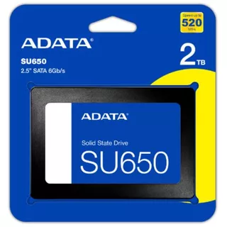 Disco sólido SSD interno Adata ASU650SS-2TT-R 2TB negro