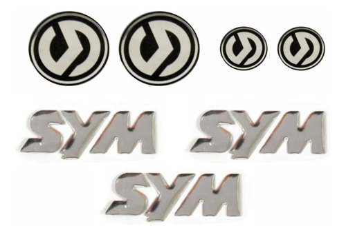 Emblema Adesivo Resinado Carenagem Sym Moto Dafra Citycom