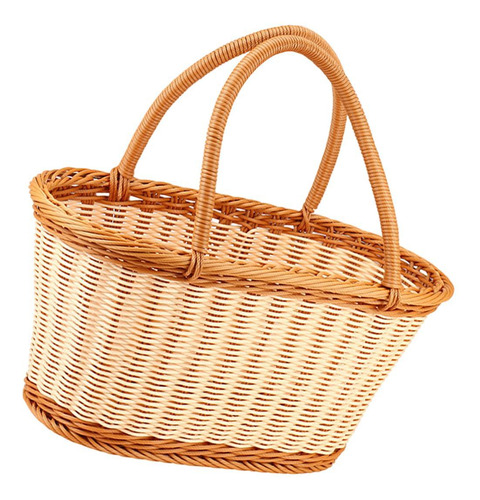Cesta De Picnic Cestas De Flores Cesta De Recolección De