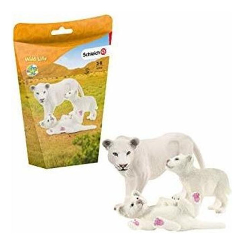 Schleich Wild Life Lion Toy Con Cachorros Animal Toy Set