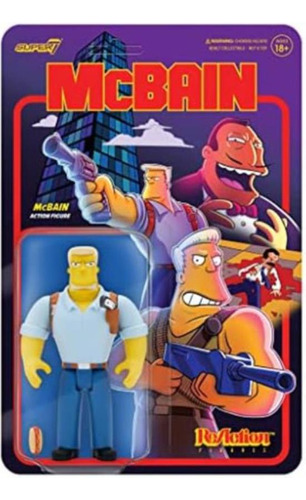 Super7 The Simpsons Mcbain Figura Acción Los Simpson 3.75 Y