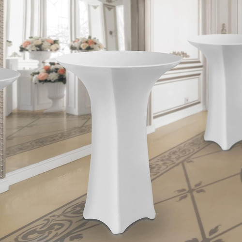 Mantel Redondo Para Mesa De Cóctel Elástico De Spandex