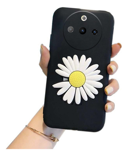 Funda For Nubia Focus Pro 5g Suave Silicona Crisantemo+mica