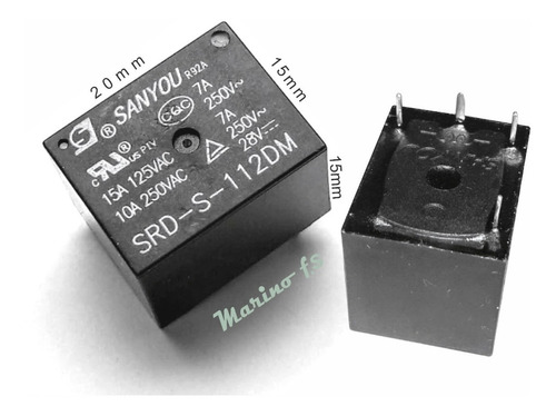 Rele Relay Uso Gral Srd-s-112dm Bobina 12v - 250vac 7/10a