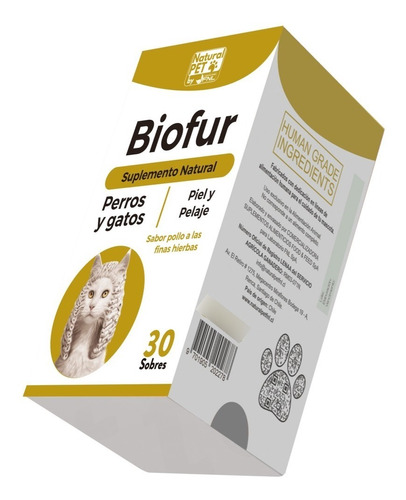 Biofur Perro Y Gatos 30 Sobres Piel Y Pelaje Natural Pet Fnl