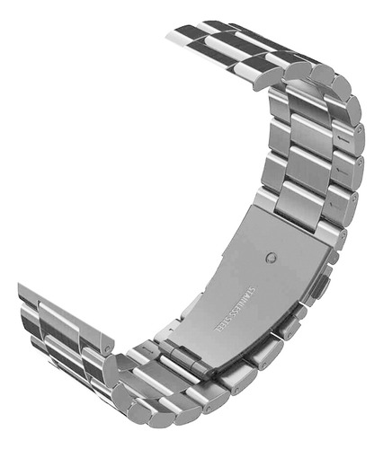 Pulseira De Aço Inox Para Smartwatch Series 6 7 8 9 Se Ultra Cor Prata