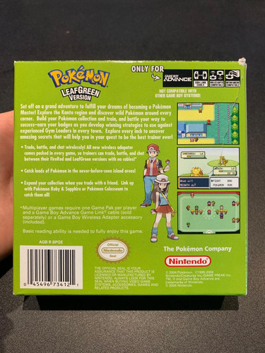 Pokemon: Leafgreen Version Game Boy Advance (Usado)
