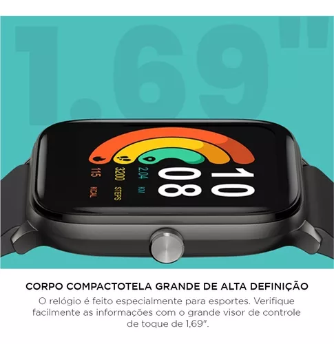 Relógio Smartwatch Haylou Gst Bluetooth 5.1 Tela De 1,69