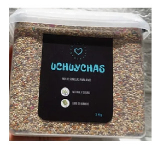 Alimentador de semilla de aves silvestres y tratar de alimentación 1 x Alimentador de semilla de valor y 1kg semilla 