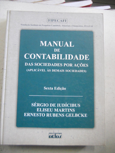 Livro Manual De Contabilidade - Sérgio De Iudícibus