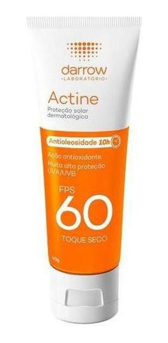 Actine Antioleosidade Fps 60 Toque Seco Darrow 40g