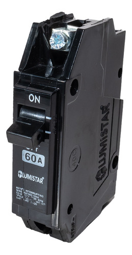 Breaker Superficial De 1 Polo X 60 Amperios Marca Lumistar