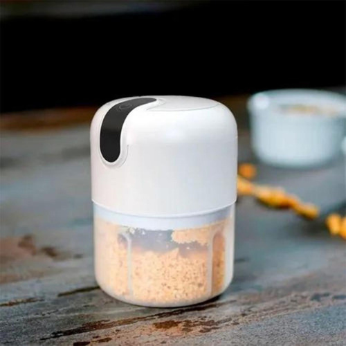 Mini Processador Usb De Alimentos Elétrico Alho Carne 250ml