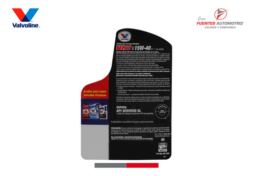 Kit Caja (4) Aceite Valvoline Vr1 Racing 15w40 Multigrado 5l