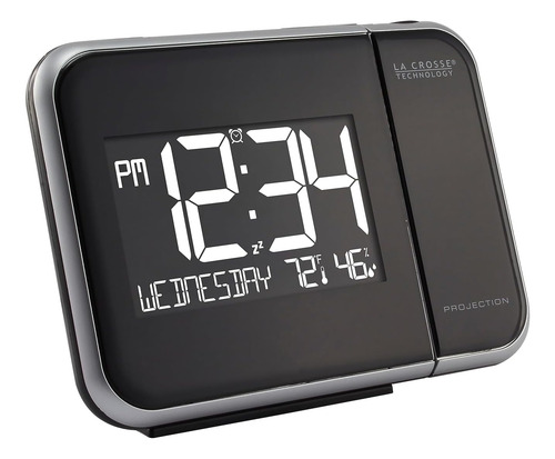 Reloj Despertador De Proyección Con Temperatura