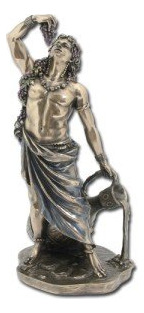 Estatua Griega Dio Romano Vino Dionysus Bucchus Bronce Real