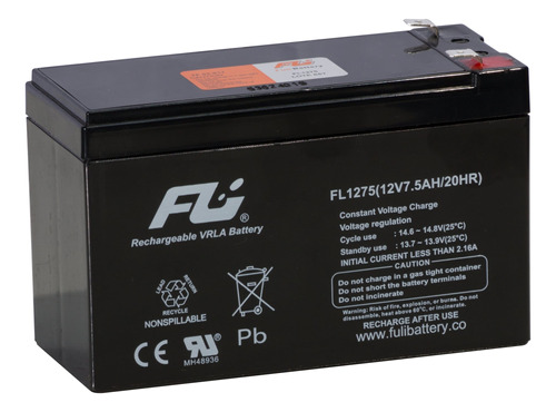 Bateria Fuli Battery Powest Titan Sellada 12v-7.5ah