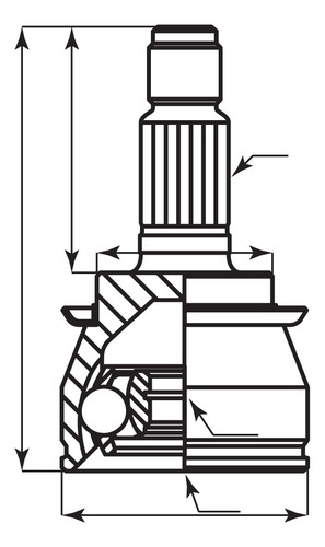 Homocinética Rueda Mini Cooper 26-21