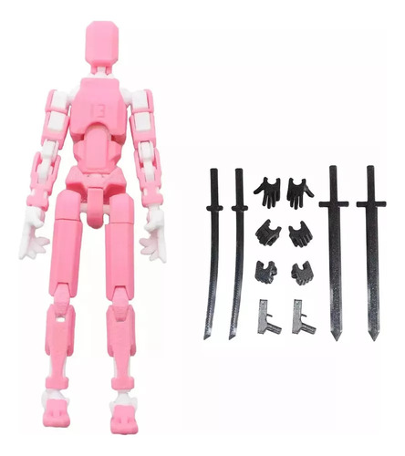 Figura Lucky Dummy T13, Robot Multiarticulado Impreso En 3d