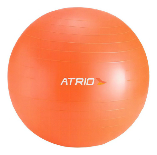 Bola Suiça 55 Cm C/ Bomba - Yoga Pilates Fitness Ribermedica Cor Laranja