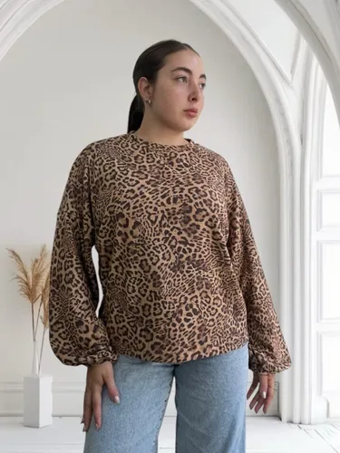 Blusa Brest Manga Larga Globo Lanilla