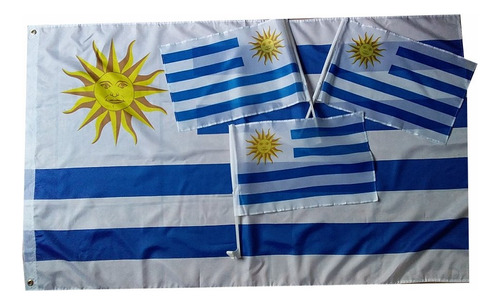 Bandera De Uruguay 150 Cm X 90 Cm.