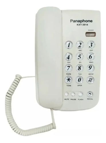 Telefono Fijo Linea Alambrico Panaphone Mesa Y Pared