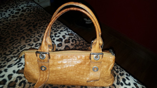 Cartera De Cuero Crocco Prune Mujer