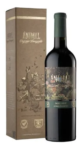 Vino Animal Malbec Organico 750ml. Con Estuche