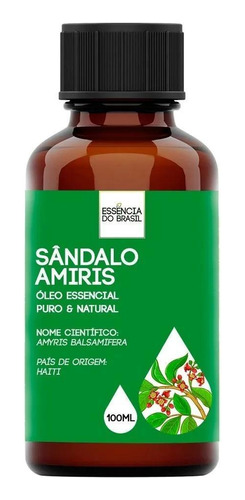 Óleo Essencial Sândalo 100ml - Puro E Natural - Oferta