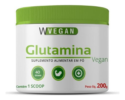 Glutamina 200g 200 Gramas Vegan Wvegan